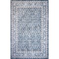 Bashian Bashian B128-BL-2.6X4.6-BR105 2 ft. 6 in. x 4 ft. 6 in. Bradford Collection Transitional Polyester Power Loom Area Rug; Blue B128-BL-2.6X4.6-BR105